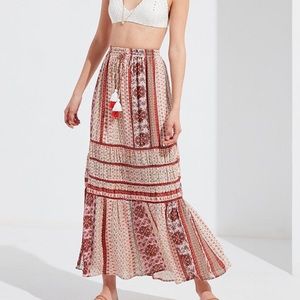 UrbanOutfitters Esme Tassel MIDI Skirt